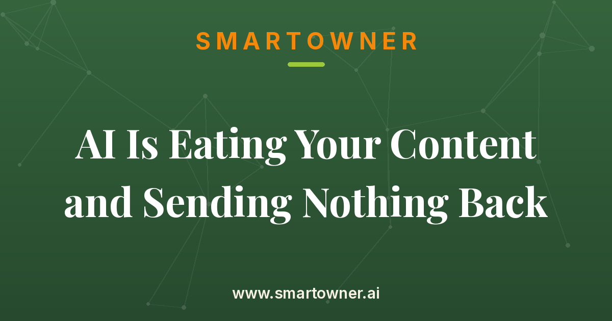 Featured image for AI Is Eating Your Content and Sending Nothing Back - Newsletter article by DigitalTreehouse